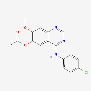 6-Acetoxy-4-(4-chloro-phenylamino)-7-methoxy-quinazoline
