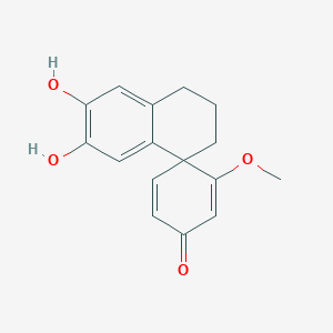 6,7-dihydroxy-3'-methoxyspiro[2,3-dihydro-1H-naphthalene-4,4'-cyclohexa-2,5-diene]-1'-one