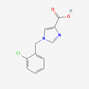 molecular formula C11H9ClN2O2 B1647428 1-(2-氯苄基)-1H-咪唑-4-羧酸 CAS No. 1369036-53-2