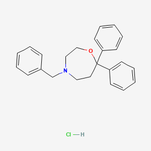 4-Benzyl-7,7-diphenyl-1,4-oxazepane hydrochloride