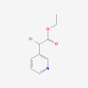 molecular formula C9H10BrNO2 B1647495 Ethyl 2-bromo-2-(pyridin-3-yl)acetate 