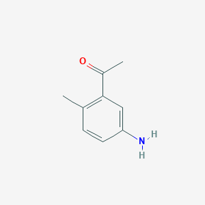 molecular formula C9H11NO B1647496 1-(5-Amino-2-methylphenyl)ethanone CAS No. 22241-00-5