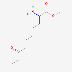molecular formula C11H21NO3 B016475 (S)-2-Amino-8-oxo-decanoic acid methyl ester CAS No. 635680-16-9