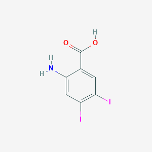 molecular formula C7H5I2NO2 B1647511 2-Amino-4,5-diiodobenzoic acid 