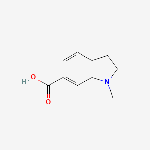 molecular formula C10H11NO2 B1647526 1-Methylindoline-6-carboxylic acid CAS No. 1071432-99-9