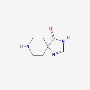 molecular formula C7H11N3O B1647559 1,3,8-Triazaspiro[4.5]dec-1-en-4-one 