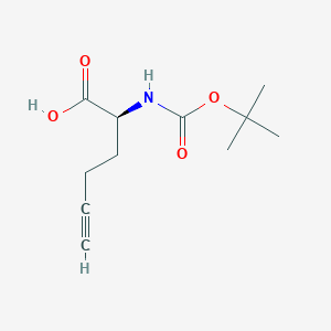 B164756 (S)-2-(Boc-amino)-5-hexynoic acid CAS No. 208522-16-1