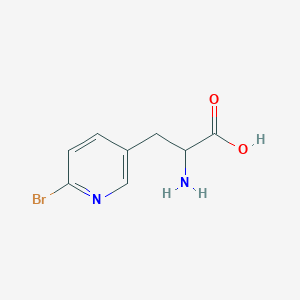 molecular formula C8H9BrN2O2 B1647571 2-Amino-3-(6-bromopyridin-3-yl)propanoic acid 