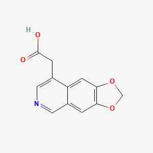 molecular formula C12H9NO4 B1647573 2-([1,3]Dioxolo[4,5-G]isoquinolin-8-YL)acetic acid CAS No. 366446-04-0