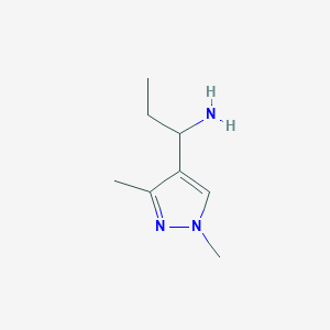 [1-(1,3-dimethyl-1H-pyrazol-4-yl)propyl]amine