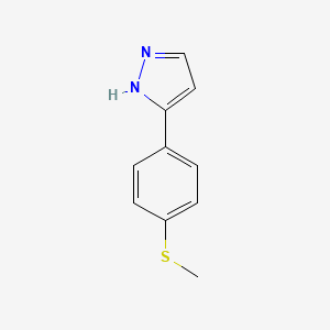 3-[4-(methylthio)phenyl]-1H-pyrazole
