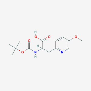 molecular formula C14H20N2O5 B1647605 2-tert-Butoxycarbonylamino-3-(5-methoxy-pyridin-2-yl)-propionic acid 
