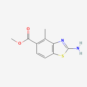 molecular formula C10H10N2O2S B1647616 Methyl 2-amino-4-methylbenzo[d]thiazole-5-carboxylate 