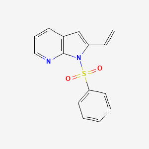 molecular formula C15H12N2O2S B1647626 1-(phenylsulfonyl)-2-vinyl-1H-pyrrolo[2,3-b]pyridine 