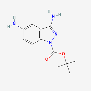 tert-butyl 3,5-diamino-1H-indazole-1-carboxylate