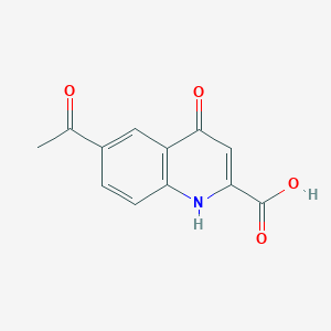 6-Acetyl-4-oxo-1,4-dihydroquinoline-2-carboxylic acid