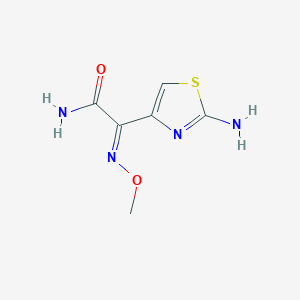 molecular formula C6H8N4O2S B1647659 2-(2-Aminothiazol-4-yl)-2-[(Z)-methoxyimino]acetamide 