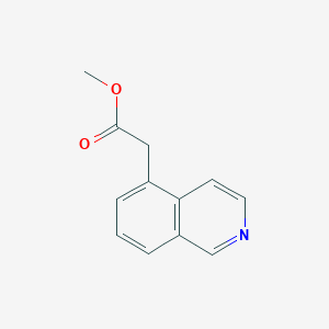 molecular formula C12H11NO2 B1647697 Methyl 2-(isoquinolin-5-yl)acetate 