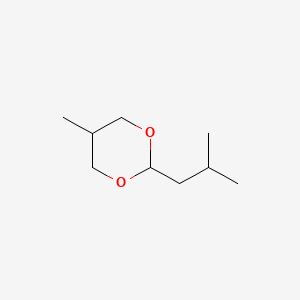 molecular formula C9H18O2 B1647709 1,3-Dioxane, 5-methyl-2-(2-methylpropyl)-, cis- CAS No. 166301-21-9