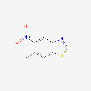 molecular formula C8H6N2O2S B1647719 6-Methyl-5-nitrobenzothiazole 