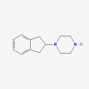 molecular formula C13H18N2 B1647746 1-(2,3-dihydro-1H-inden-2-yl)piperazine 