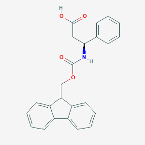 molecular formula C24H21NO4 B164775 (S)-3-((((9H-芴-9-基)甲氧基)羰基)氨基)-3-苯基丙酸 CAS No. 209252-15-3