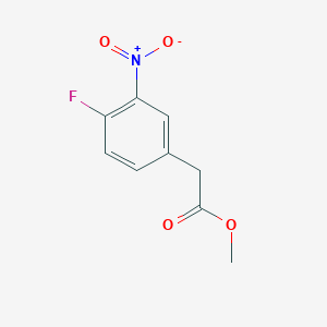 molecular formula C9H8FNO4 B1647753 Methyl 2-(4-fluoro-3-nitrophenyl)acetate CAS No. 226888-37-5