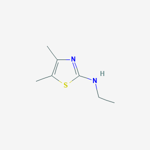 molecular formula C7H12N2S B1647789 N-ethyl-4,5-dimethyl-1,3-thiazol-2-amine 