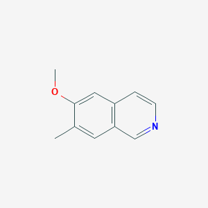 molecular formula C11H11NO B1647793 6-Methoxy-7-methylisoquinoline 