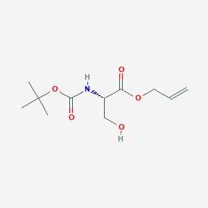 molecular formula C11H19NO5 B016478 N-叔丁氧羰基-L-丝氨酸烯丙酯 CAS No. 143966-57-8