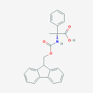 molecular formula C24H21NO4 B164780 (R)-Fmoc-alpha-methyl-phenylglycine CAS No. 881920-86-1