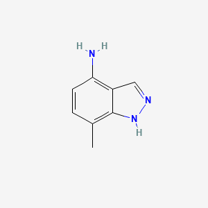 molecular formula C8H9N3 B1647807 7-甲基-1H-吲唑-4-胺 CAS No. 221681-73-8