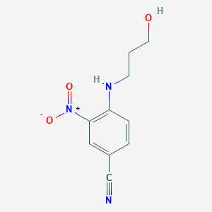 4-((3-Hydroxypropyl)amino)-3-nitrobenzonitrile