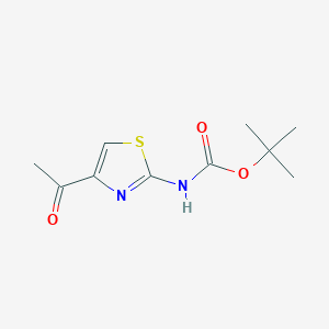 molecular formula C10H14N2O3S B1647811 tert-Butyl (4-acetylthiazol-2-yl)carbamate 