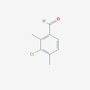 molecular formula C9H9ClO B1647827 3-Chloro-2,4-dimethylbenzaldehyde 
