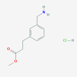 molecular formula C11H16ClNO2 B1647830 Methyl 3-(3-aminomethylphenyl)propionate hydrochloride 