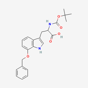 molecular formula C23H26N2O5 B1647835 Boc-7-苄氧基-DL-色氨酸 CAS No. 1219375-22-0