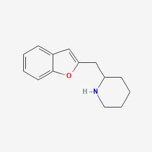molecular formula C14H17NO B1647883 2-(2-benzofuranylmethyl)Piperidine 