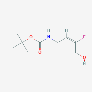 molecular formula C9H16FNO3 B1647889 (E)-tert-butyl 3-fluoro-4-hydroxybut-2-enylcarbamate 