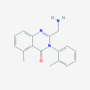 molecular formula C17H17N3O B1647897 2-(Aminomethyl)-5-methyl-3-(o-tolyl)quinazolin-4(3H)-one 