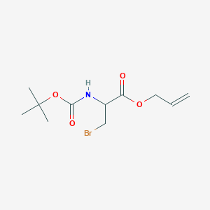molecular formula C11H18BrNO4 B016479 L-N-t-Boc-2-bromomethyl Glycine Allyl Ester CAS No. 865701-97-9