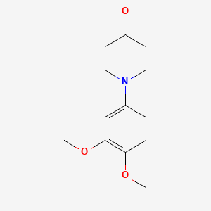 molecular formula C13H17NO3 B1647908 1-(3,4-Dimethoxy-phenyl)-piperidine-4-one 