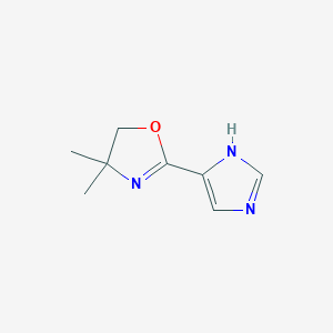 molecular formula C8H11N3O B1647916 2-(1H-imidazol-4-yl)-4,4-dimethyl-4,5-dihydrooxazole 