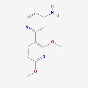 molecular formula C12H13N3O2 B1647931 2-(2,6-Dimethoxypyridin-3-yl)pyridin-4-amine 