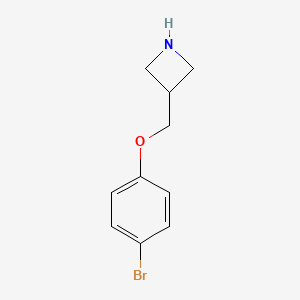 molecular formula C10H12BrNO B1647932 3-[(4-Bromophenoxy)methyl]azetidine 