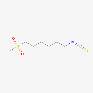 molecular formula C8H15NO2S2 B1647934 1-异硫氰酸-6-(甲磺酰基)-己烷 CAS No. 167963-03-3