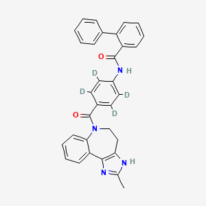 molecular formula C32H26N4O2 B1647940 康尼瓦坦-d4 