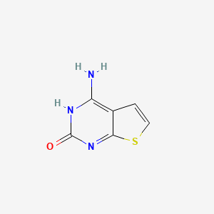 molecular formula C6H5N3OS B1647943 Thieno[2,3-d]pyrimidin-2(1H)-one, 4-amino- 