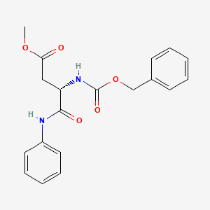 molecular formula C19H20N2O5 B1647948 Methyl (S)-3-N-Cbz-amino-N-phenyl-succinamate 