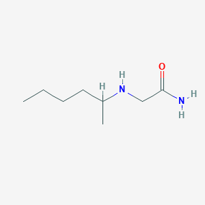 molecular formula C8H18N2O B164795 2-((1-Methylpentyl)amino)acetamide CAS No. 135048-42-9